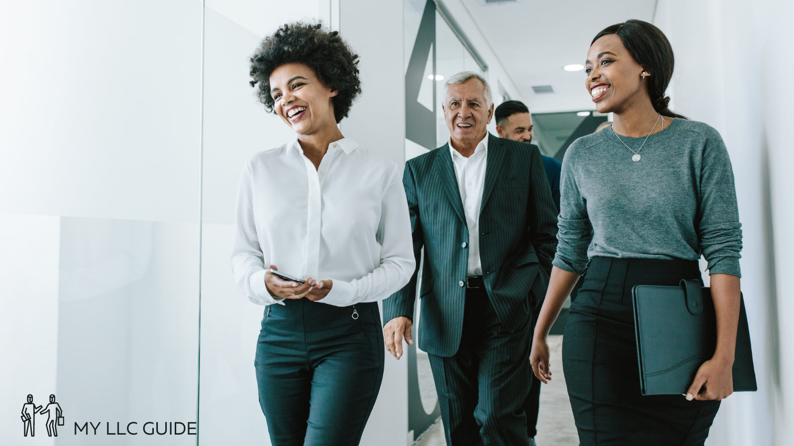 business owners walking to a meeting